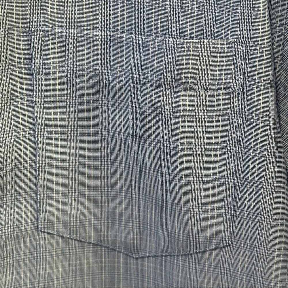 Croft & Barrow Men's Blue Pattern Short Sleeve Shirt Size M Loose Fit - Picture 3 of 4